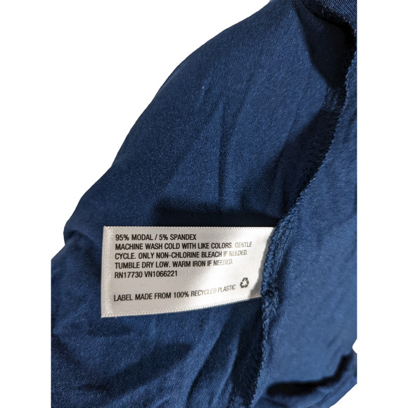 Pajama Top Notch Collar Button Front Coat Stars Above Blue M PJ - New with tags - Picture 11 of 12